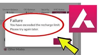 How To Fix Failure You have exceeded the recharge limit. Please try again later. Problem Solved