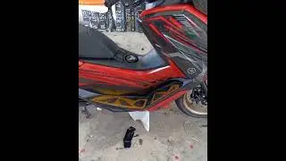 Hasil pemasangan decal stiker Nmax