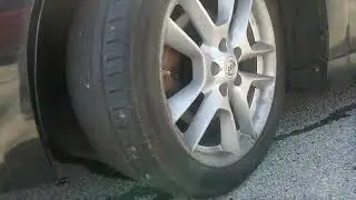 Car stops to ask me question about noise brake pads fall right out