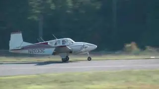 Beech Travelair, N2033C landing at KHWY on 091810 at 1720