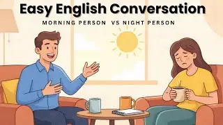 English Conversation | Morning Person vs. Night Person | Easy English Practice