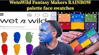 WetnWild Fantasy Makers palette in RAINBOW review & face swatches