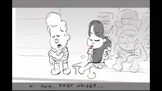 George and Harold fight Captain underpants movie scrapped storyboard