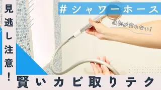 洗剤が垂れない！「シャワーホースのカビ取り法」