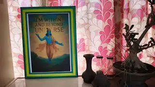 ✨ DIY Newspaper Frame | Creative Wall Art | Recycled Craft Idea | Krishna #craftideas #craft 