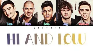 The Wanted - Hi And Low (Color Coded - Lyric)