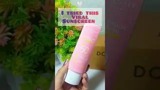 I tried this viral sunscreenn 🩷🤍 #dotandkeysunscreen