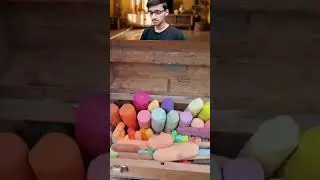 Realistic Chalk Drawing(Sweet Mouse in his house)