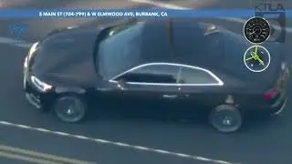 Suspect in Stolen Audi driving on Flat Tires - Police Pursuit (June 06, 2021)