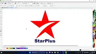 Star Plus Logo in Coreldraw For Beginners | Coreldraw Logo Design