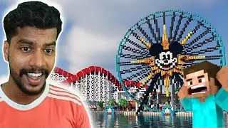 I VISITED A AMUSEMENT PARK IN MINECRAFT 🤯