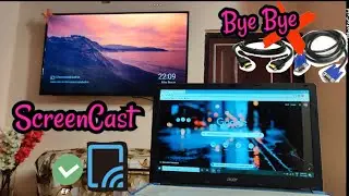 How to cast laptop/Desktop screen on Android Smart TV without installing any application !!