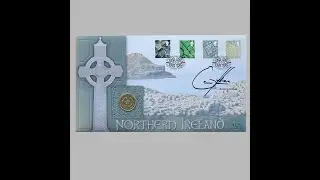 2001 Northern Ireland &pound;1 Pound Coin Cover - Benham Signed First Day Cover