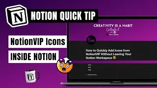 How to Add NotionVIP Icons without leaving Notion | #QuickTip