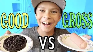 GOOD vs GROSS FOOD CHALLENGE!!