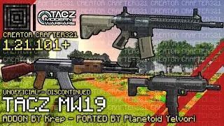 TACZ Modern Warfare MW19 Addon (Discontinued) Showcase in MCPE 1.21.101+ | Creator Crafter321