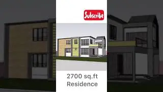 2700 sq.ft Residence Sketchup Animation