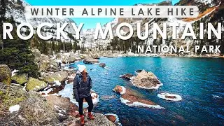 WINTER HIKING to ALPINE LAKES in ROCKY MOUNTAIN National Park | Colorado