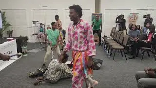 (St.Kitts) Monkeyhill Bull Troupe performing at the Intangible Cultural Heritage Opening Ceremony