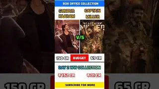 Guntur Kaaram Day 2 Collection #Captain Miller movie collection #mahesh babu#youtubeshorts