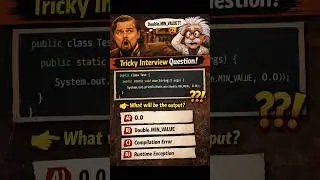 99% Java Developers Fail This 😱 | Double.MIN_VALUE Interview Trap #java #coding #interview