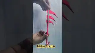 origami Hidan Scythe three blade naruto/ death scythe paper #Scythe #hidanakatsuki #papercraft #diy