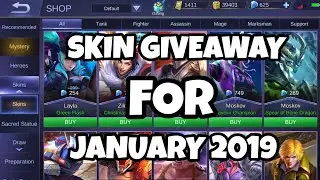 Mobile Legends Bang Bang skin giveaway for January 2019.