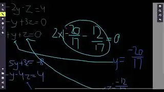 3 Var System of Linear Equations: Elimination