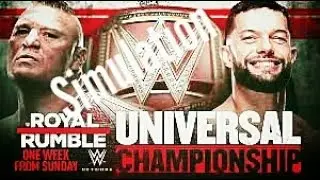 Brock Lesnar vs Finn Balor Royal Rumble 2019 (WWE 2K19 Simulation)
