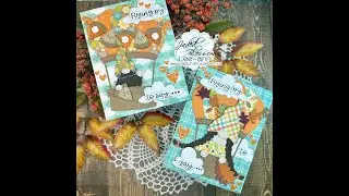 Fall Hot Air Balloon card with Lee-Ann