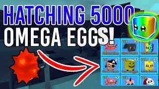 SHINY MYTHICS FROM OPENING OVER 5,000 OMEGA EGGS IN MINING SIMULATOR!