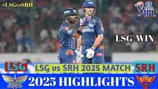 Sunrisers Hydrabad vs Lucknow Super Giants Full Match Highlights,SRH VS LSG IPL 2025 Full Highlights
