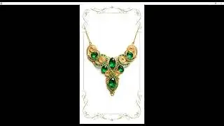 Emerald stone necklaces design ideas wire wrap  12