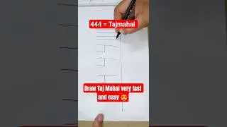 Draw Tajmahal very fast and easy #drawing #tajmahal #taj #draw #art #viral #trending #artist
