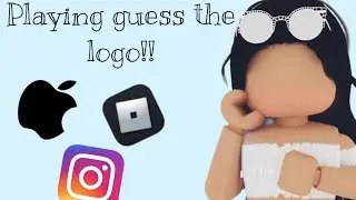 Playing guess the logo in roblox!!