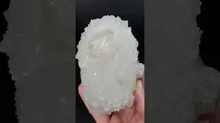 Fluorescent Apophyllite & Pink Calcite Cluster