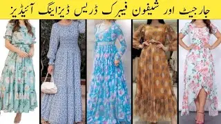Top 25+ chiffon and georgette dress design 2022║Latest georgette chiffon gown/frocks designing ideas