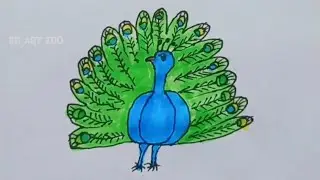 Peacock drawing and colouring videos #peacockdrawing #rdartzoo #newfeeds #fypシ゚viral#art #yt#drawing