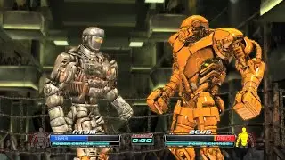 REAL STEEL THE VIDEO GAME - ATOM GOLD vs ZEUS GOLD (WRB-ARENA)