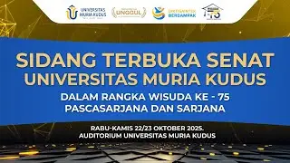 WISUDA KE-75 UNIVERSITAS MURIA KUDUS. RABU,  22 OKTOBER 2025