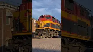 KCS engine street running through town!