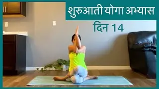 शुरुआती योगा अभ्यास दिन 14 | Beginner's series DAY 14 in HINDI