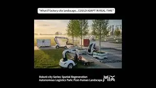ROBOTI-CITY: Autonomous Logistics Park (Post-Human Landscape) | Spatial Regeneration | AI Generated