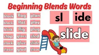 &laquo;Начальные сочетания согласных в английском языке | BL, CL, FL, GL, PL, SL&raquo; | White Board Teacher