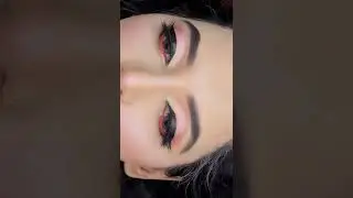 #eyemakeup #orange liner inside eyes#shorts