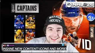 INSANE NEW ICONS NEW HEROES NEW CAPTAINS AND MORE! I NHL 26 HUT