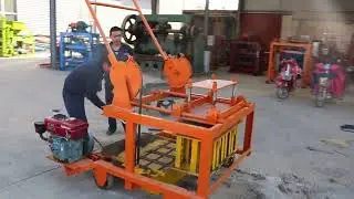 Mozambique Mobile Concrete Block Making Machine#machinery #automobile