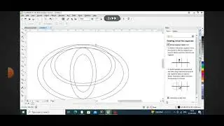 How to make toyota logo in corel draw in easy way