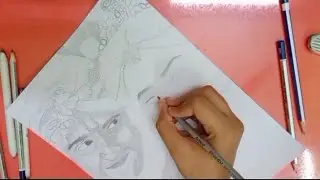 #radha #krishna #pencilwork #vcreations
