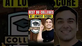 Best DU Colleges at Low CUET Cutoffs 🥳🔥 #shorts
